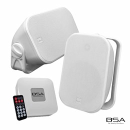 Kit Fácil BSA AW6-W Branca+Amplificador Bluetooth/USB/SD Card by Bravox