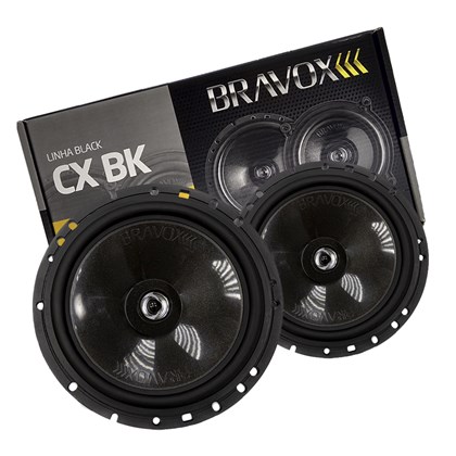 Par Alto-Falante Coaxial Bravox 6" CX60BK 120W RMS